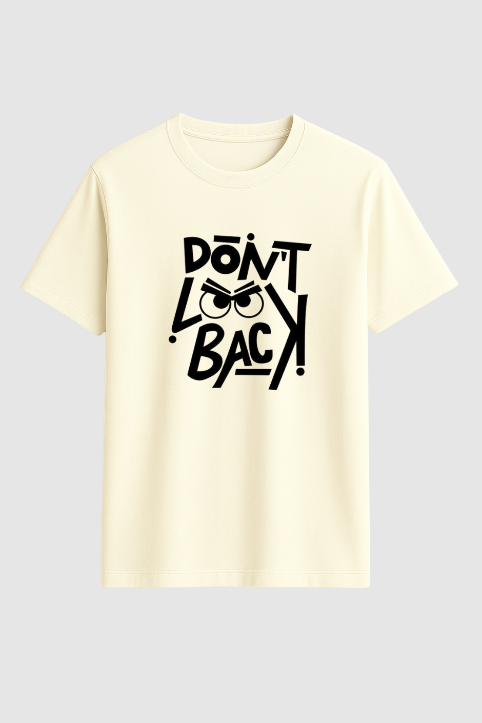 Don't Look Back Classic Crew Fit T-Shirt - Off White