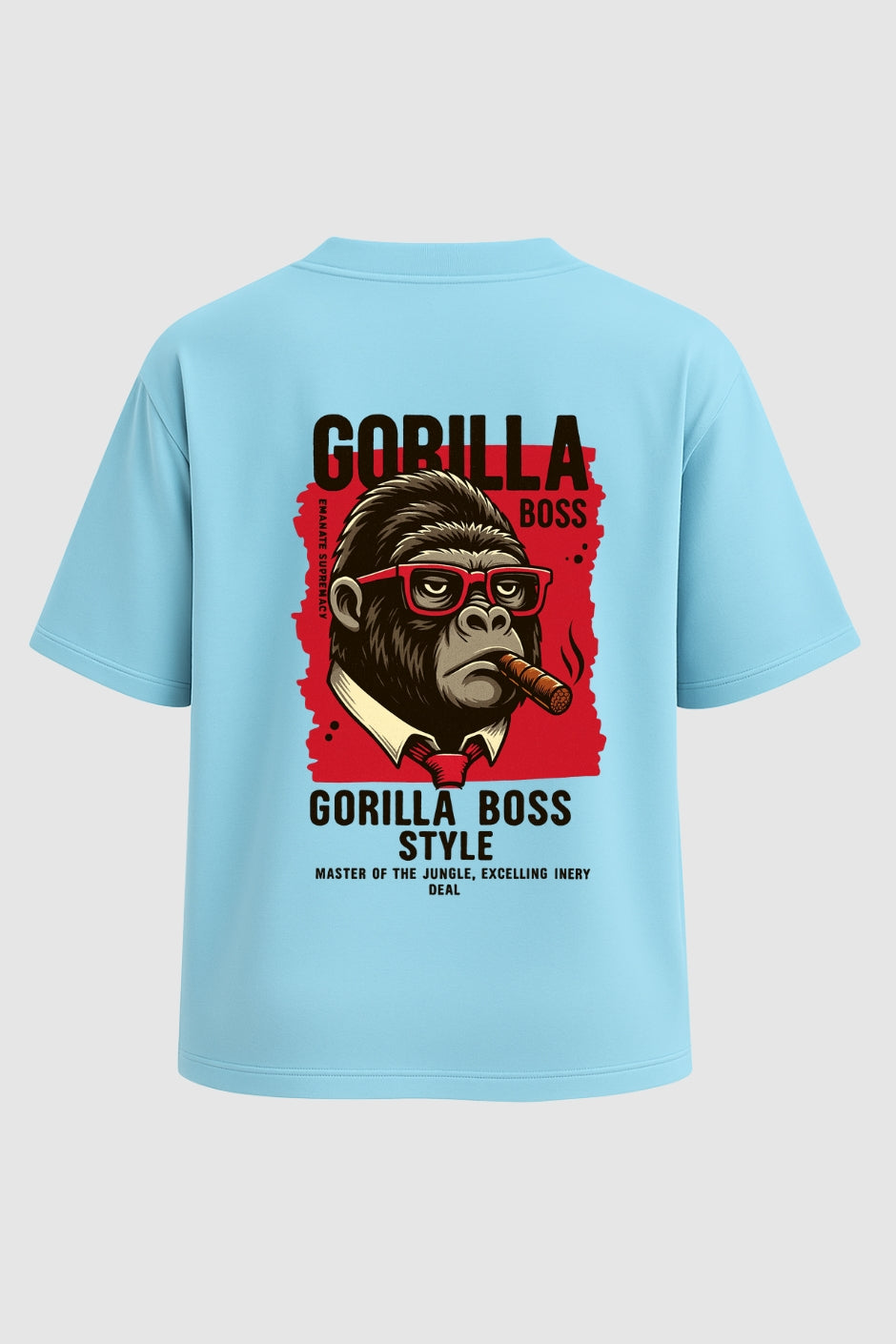 Primal Power Oversized Classic T-Shirt - Baby Blue