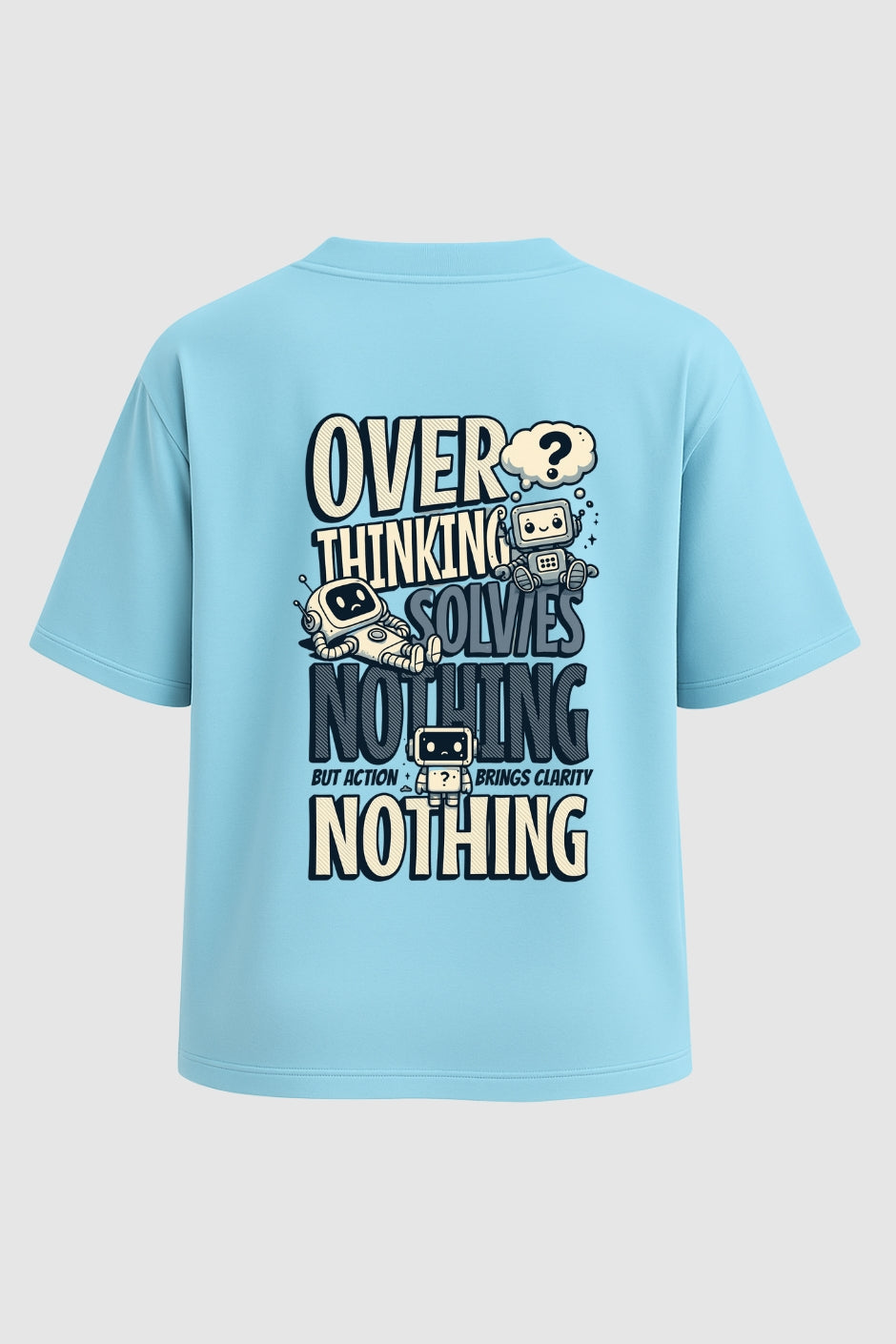 Clarity Bot Oversized Classic T-Shirt - Baby Blue