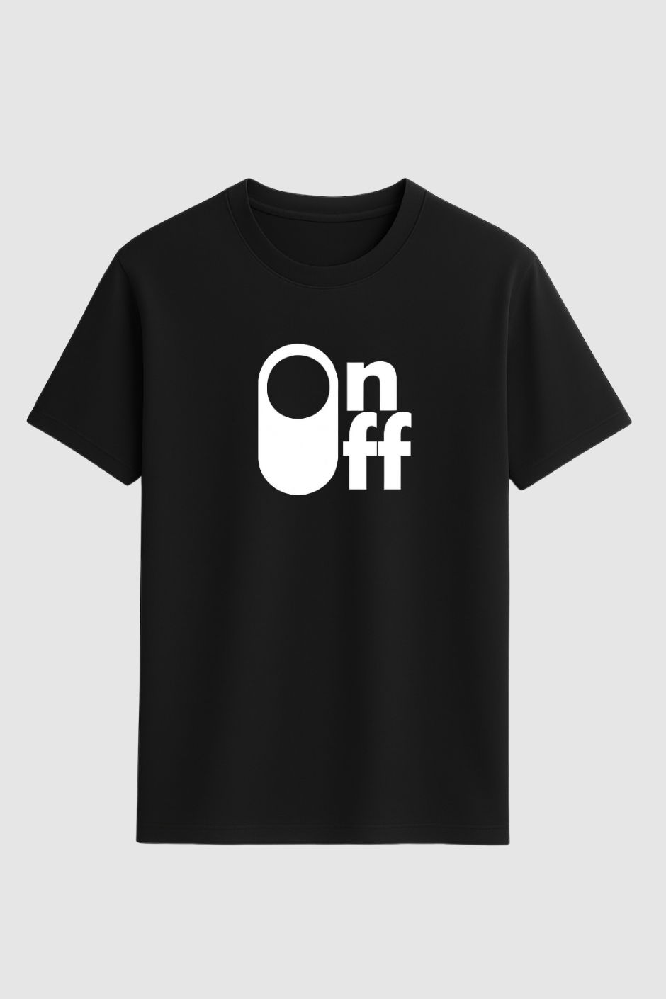 On Off Classic Crew Fit T-Shirt - Black
