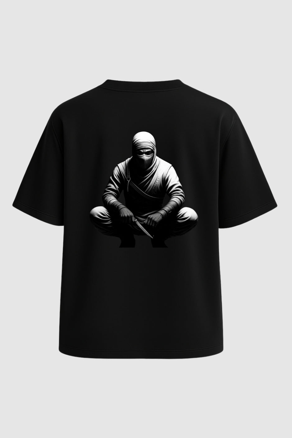 Silent Fang Oversized Classic T-Shirt -Black