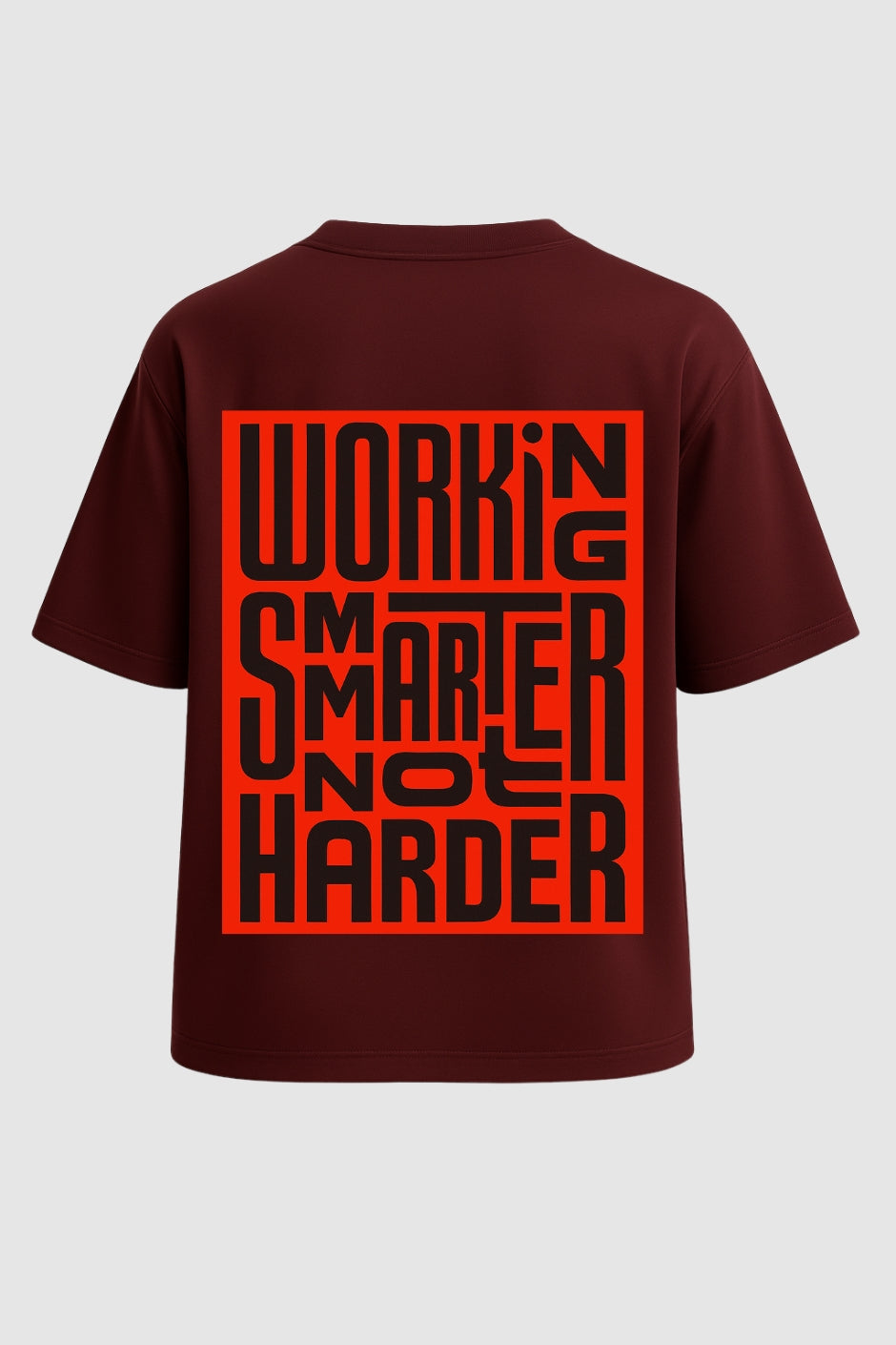 HARDER Oversized Classic T-Shirt - Maroon