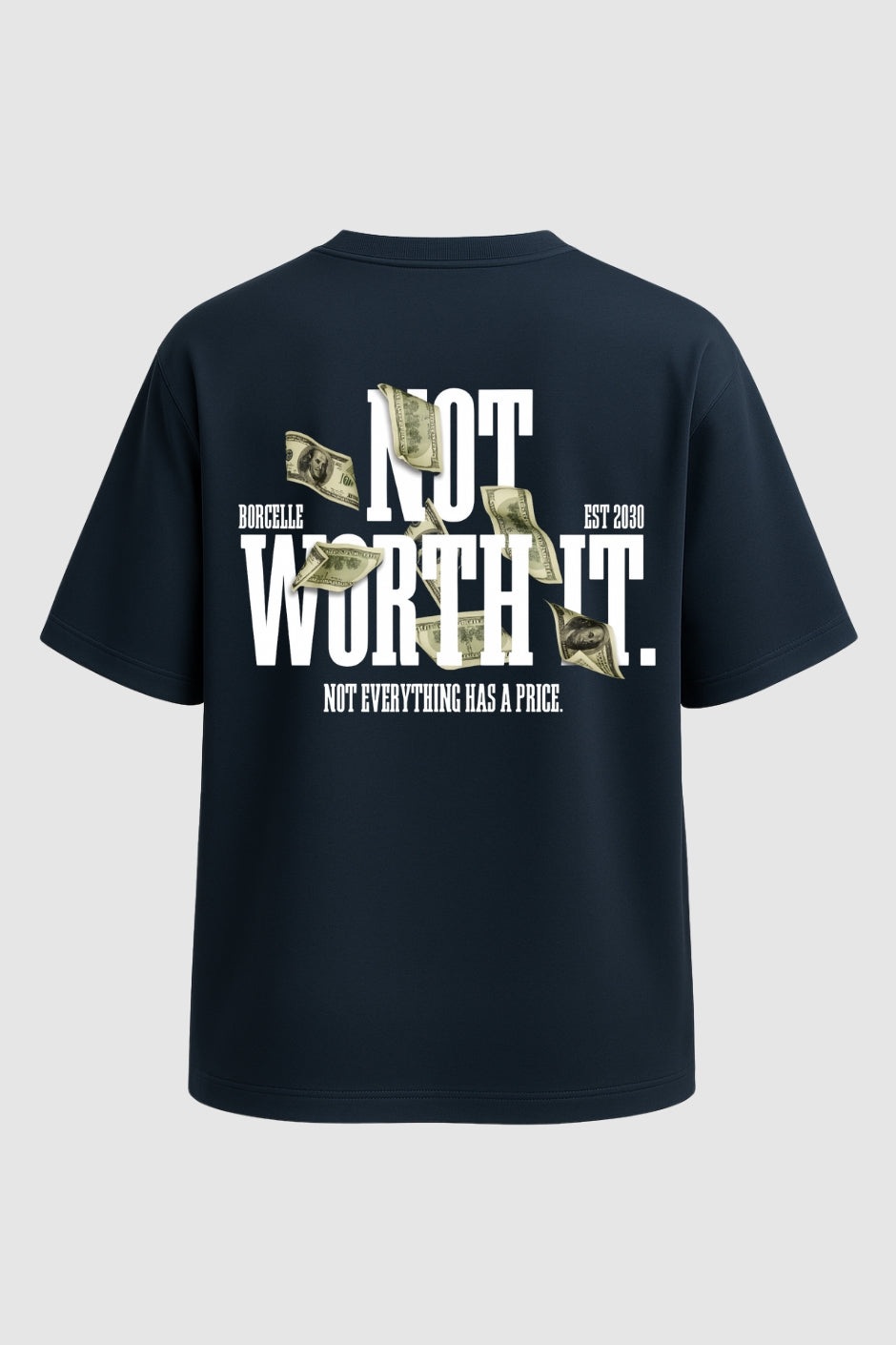 Value Seeker Oversized Classic T-Shirt - Navy Blue