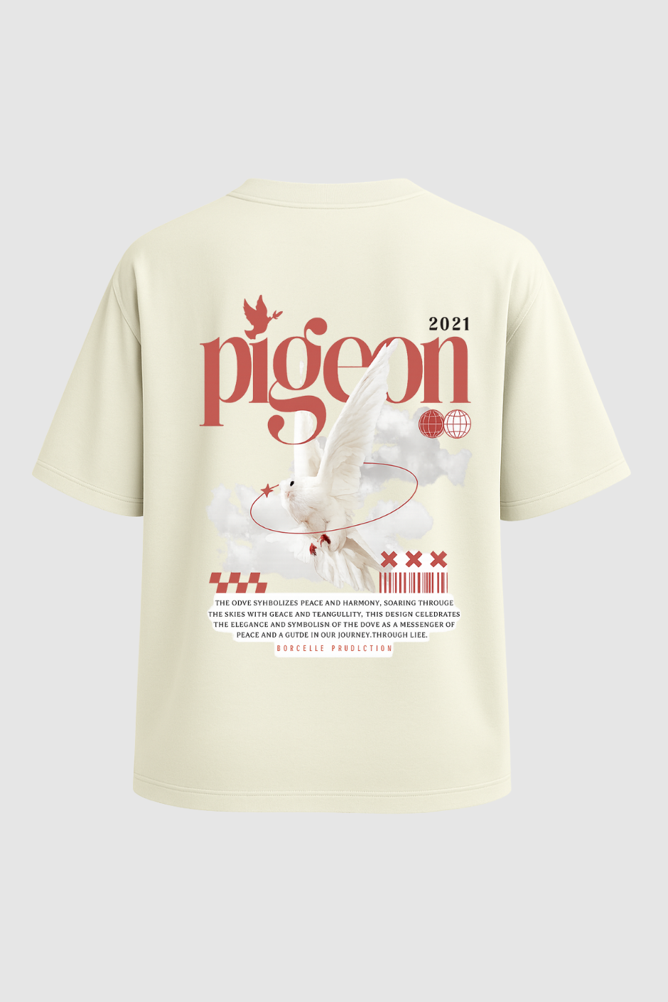 Sky Guide Oversized Classic T-Shirt - Off White