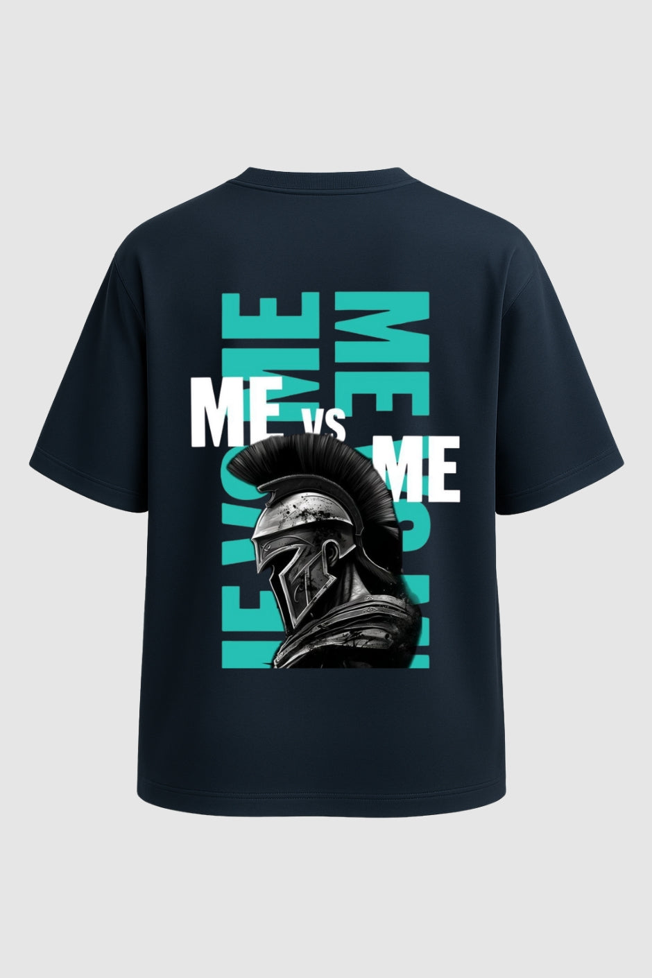 Fighter Oversized Classic T-Shirt - Navy Blue