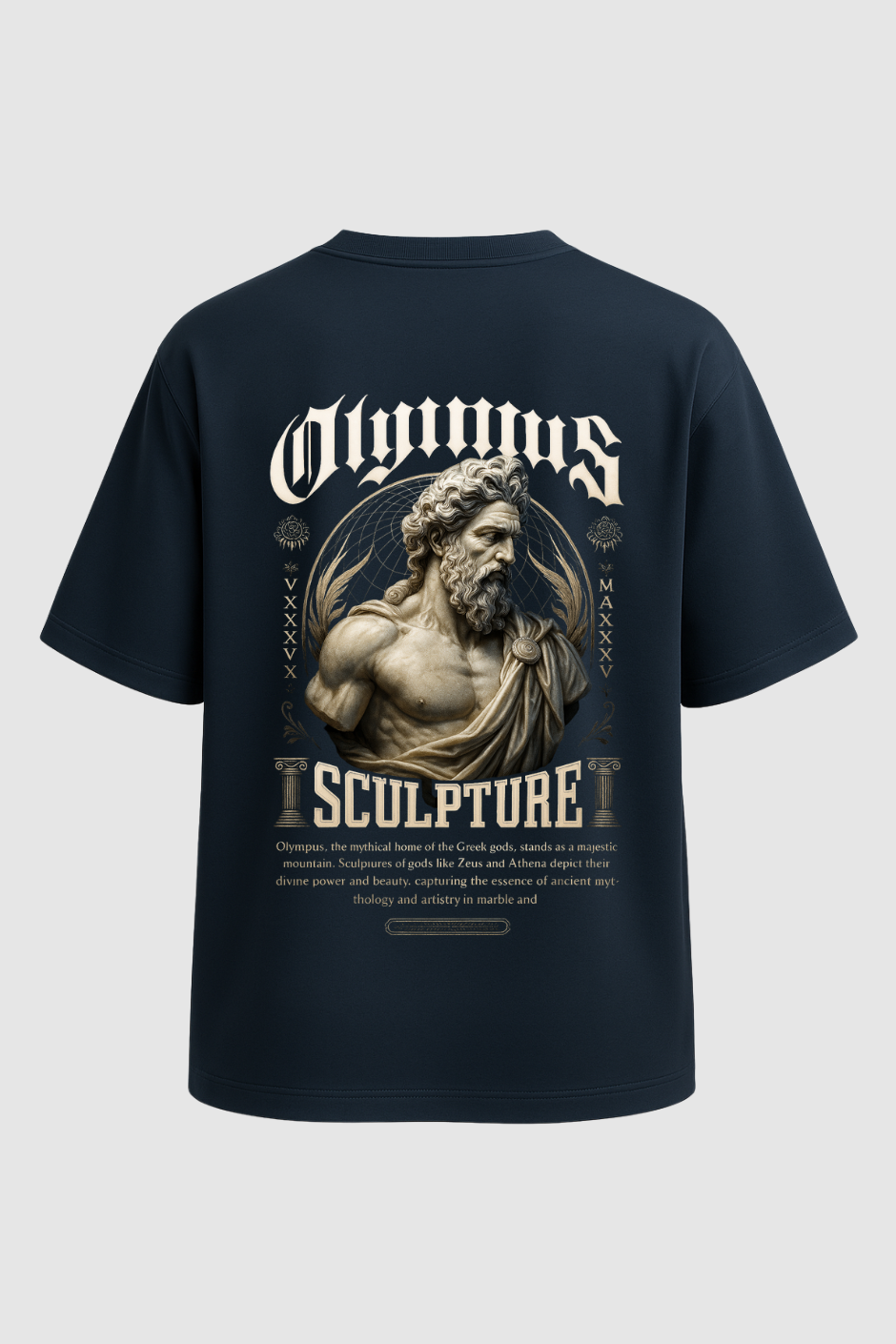 Divinus Oversized Classic T-Shirt - Navy Blue