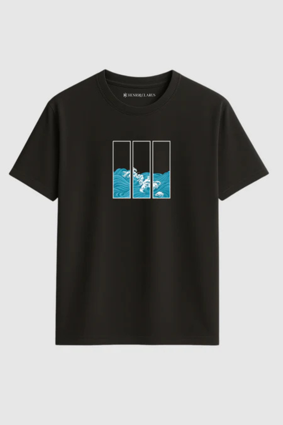 Wave Frame Classic Crew Fit T-Shirt - Coffee Brown