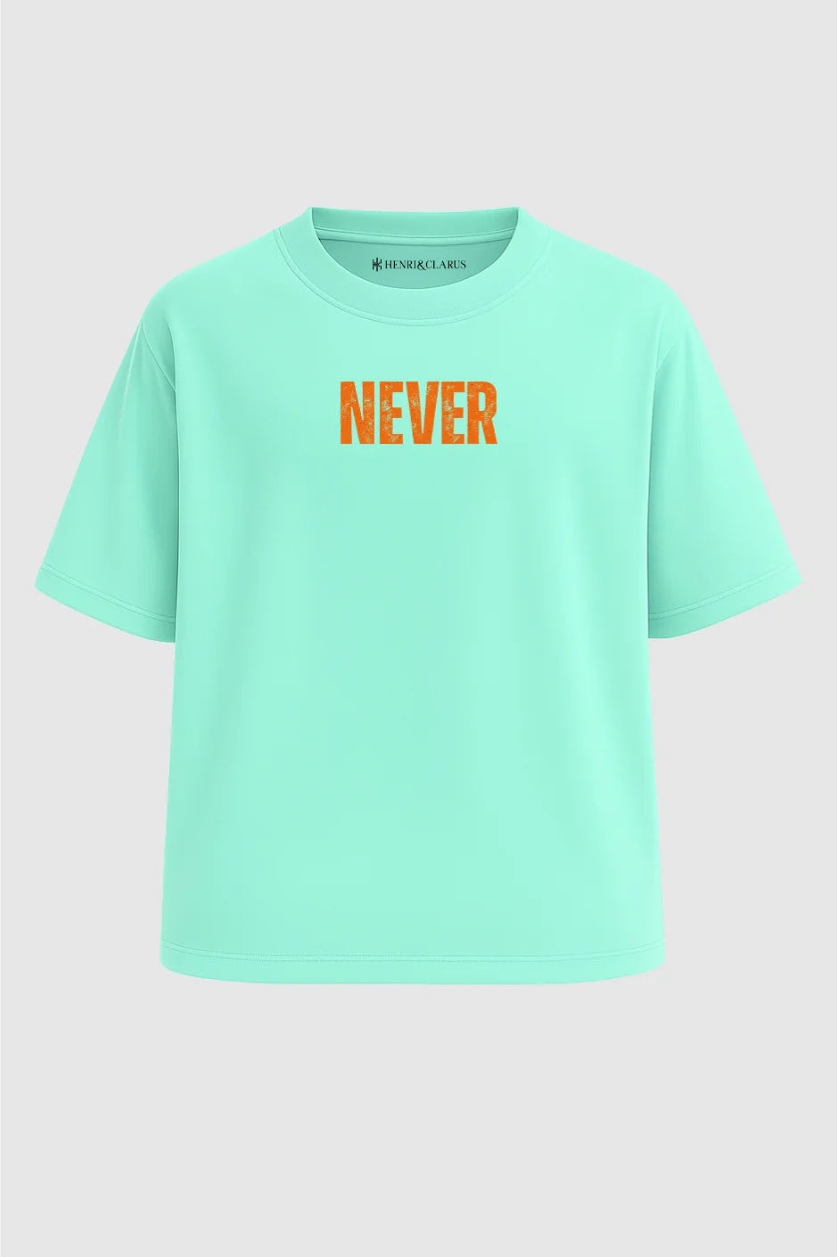 Never Fall Oversized Classic T-Shirt - Mint