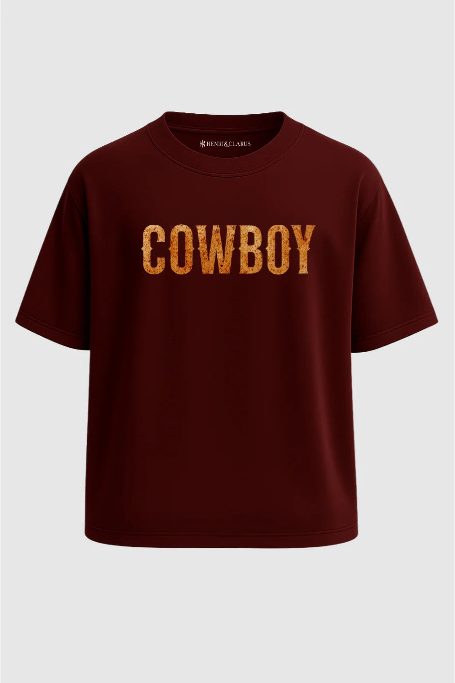 Rustler Spirit Oversized Classic T-Shirt - Maroon