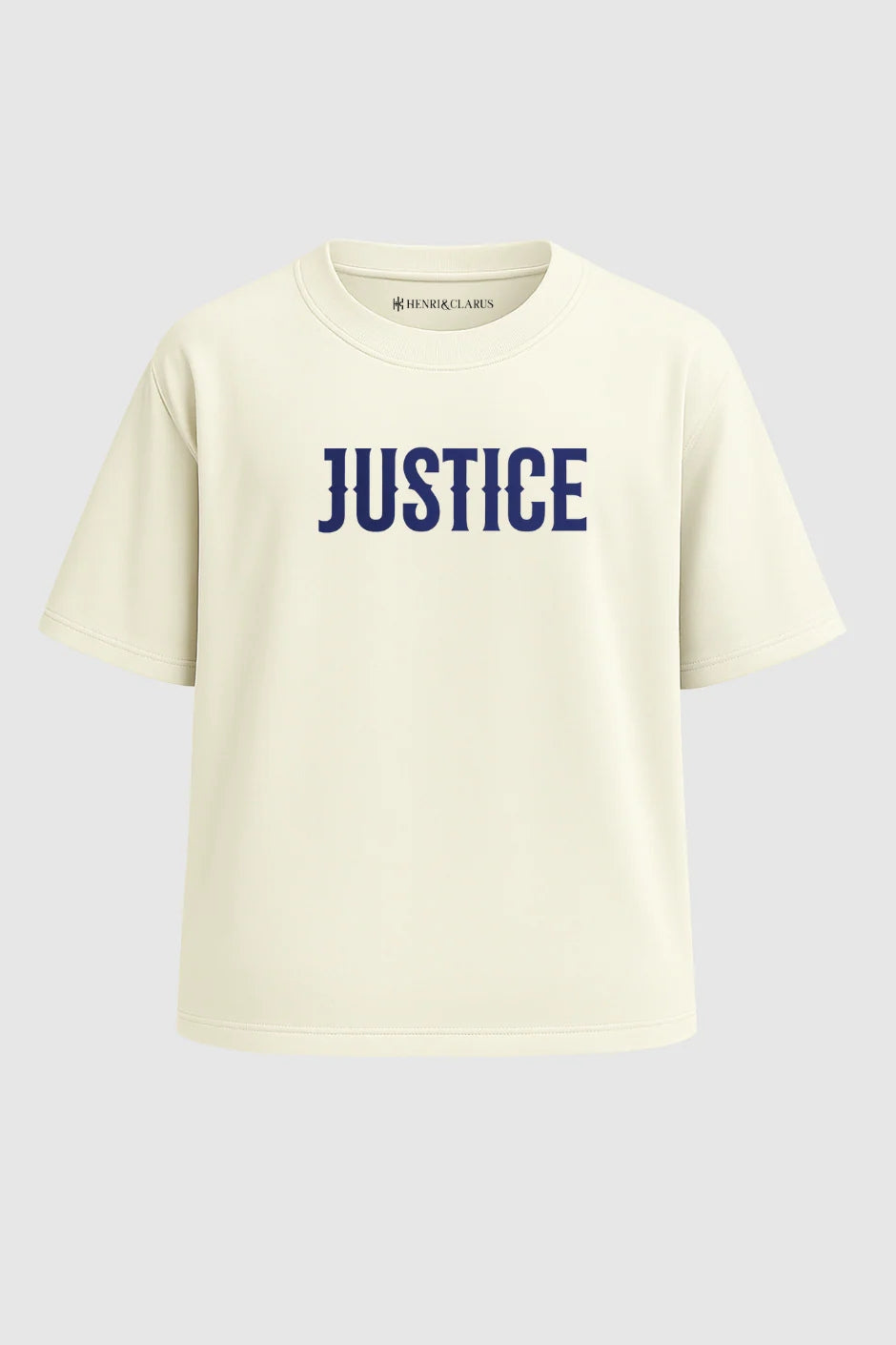 Justice Rider Oversized Classic T-Shirt - Off White