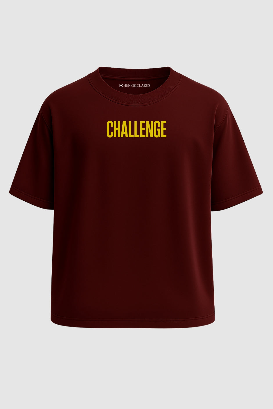 Shadow Oversized Classic T-Shirt - Maroon