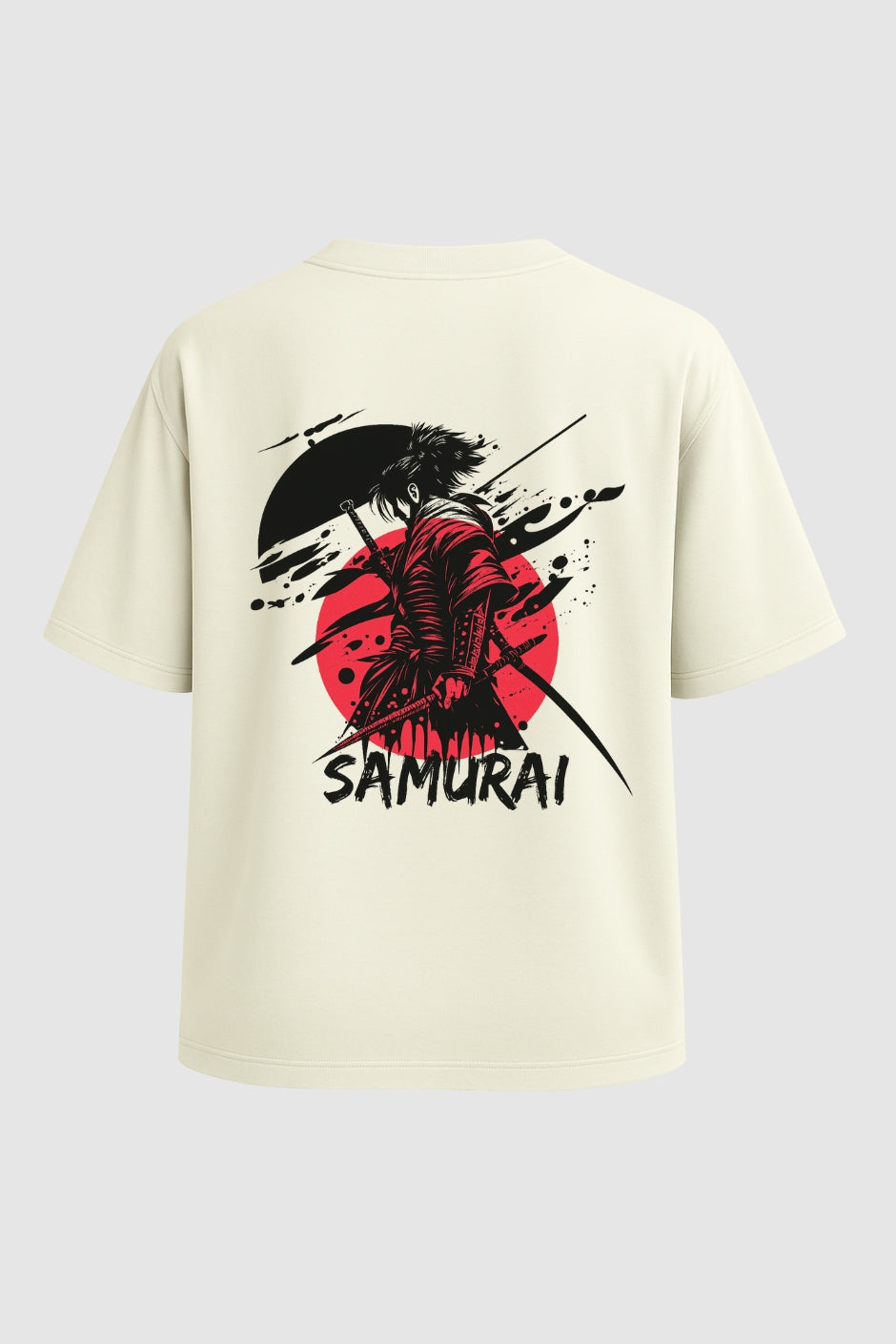 Silent Katana Oversized Classic T-Shirt - Off White
