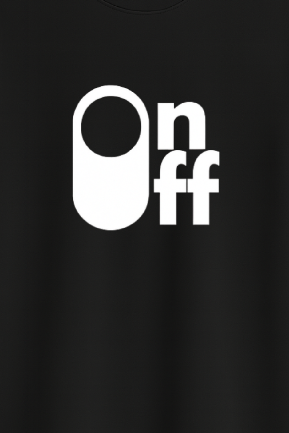 On Off Classic Crew Fit T-Shirt - Black