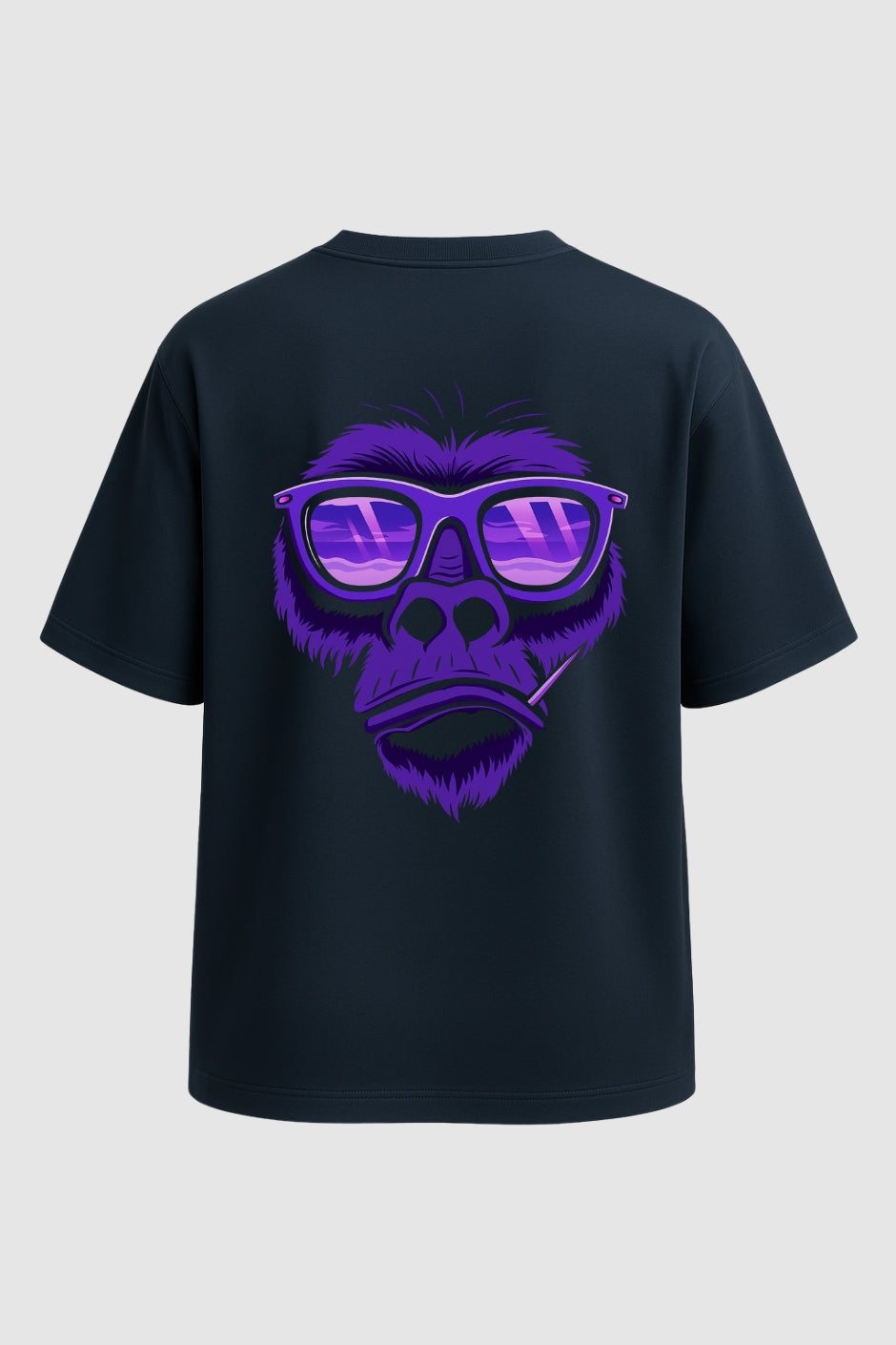 Drip Kong Oversized Classic T-Shirt - Navy Blue