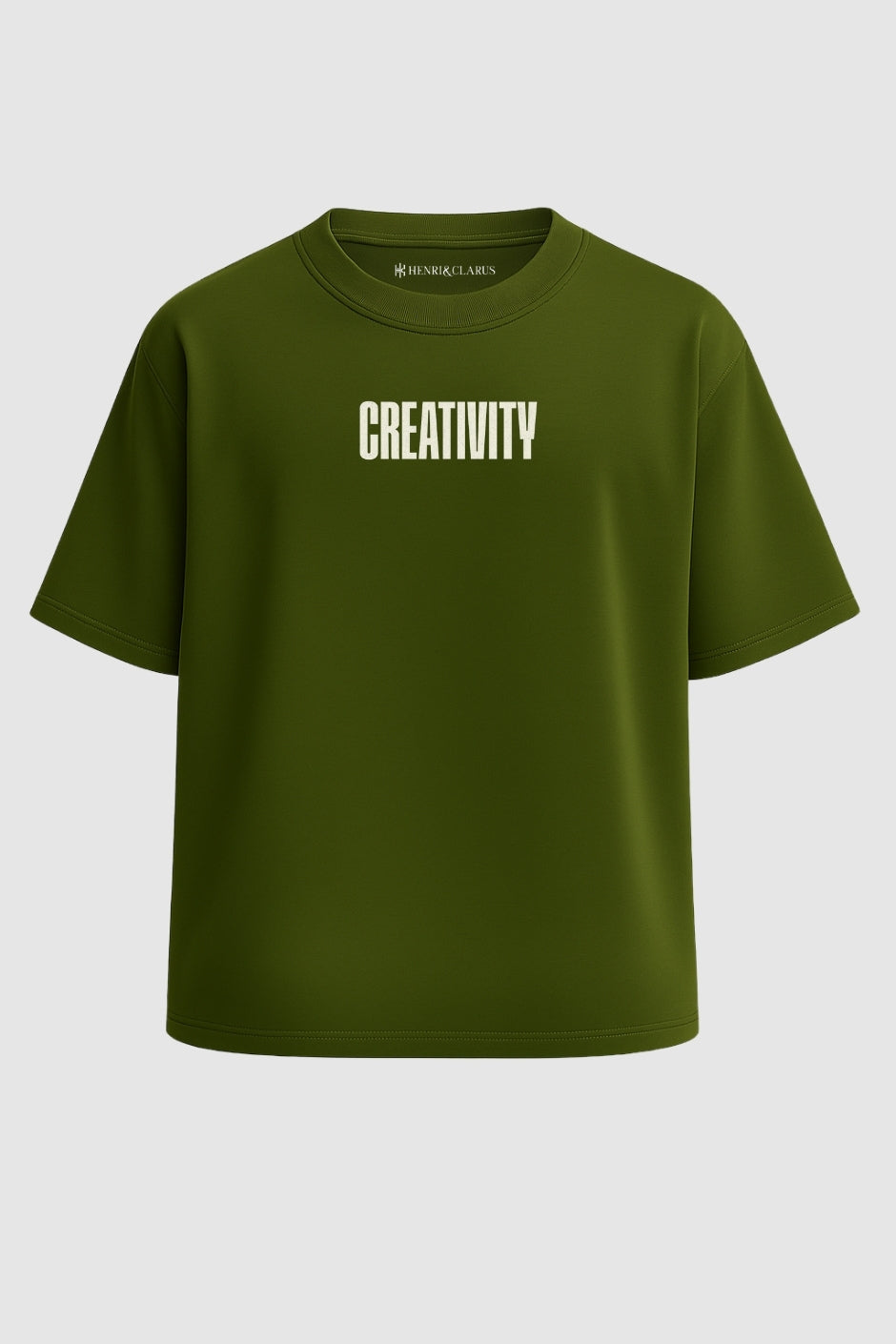 Shine Crafter Oversized Classic T-Shirt - Olive Green