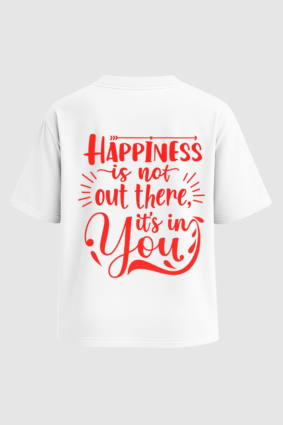 Inner shine Oversized Classic T-Shirt - White