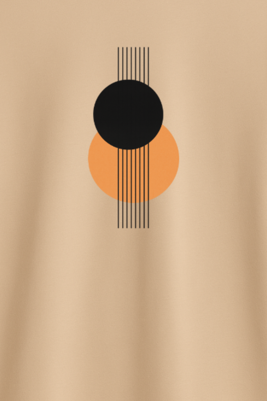 Circle Classic Crew Fit T-Shirt - Peach