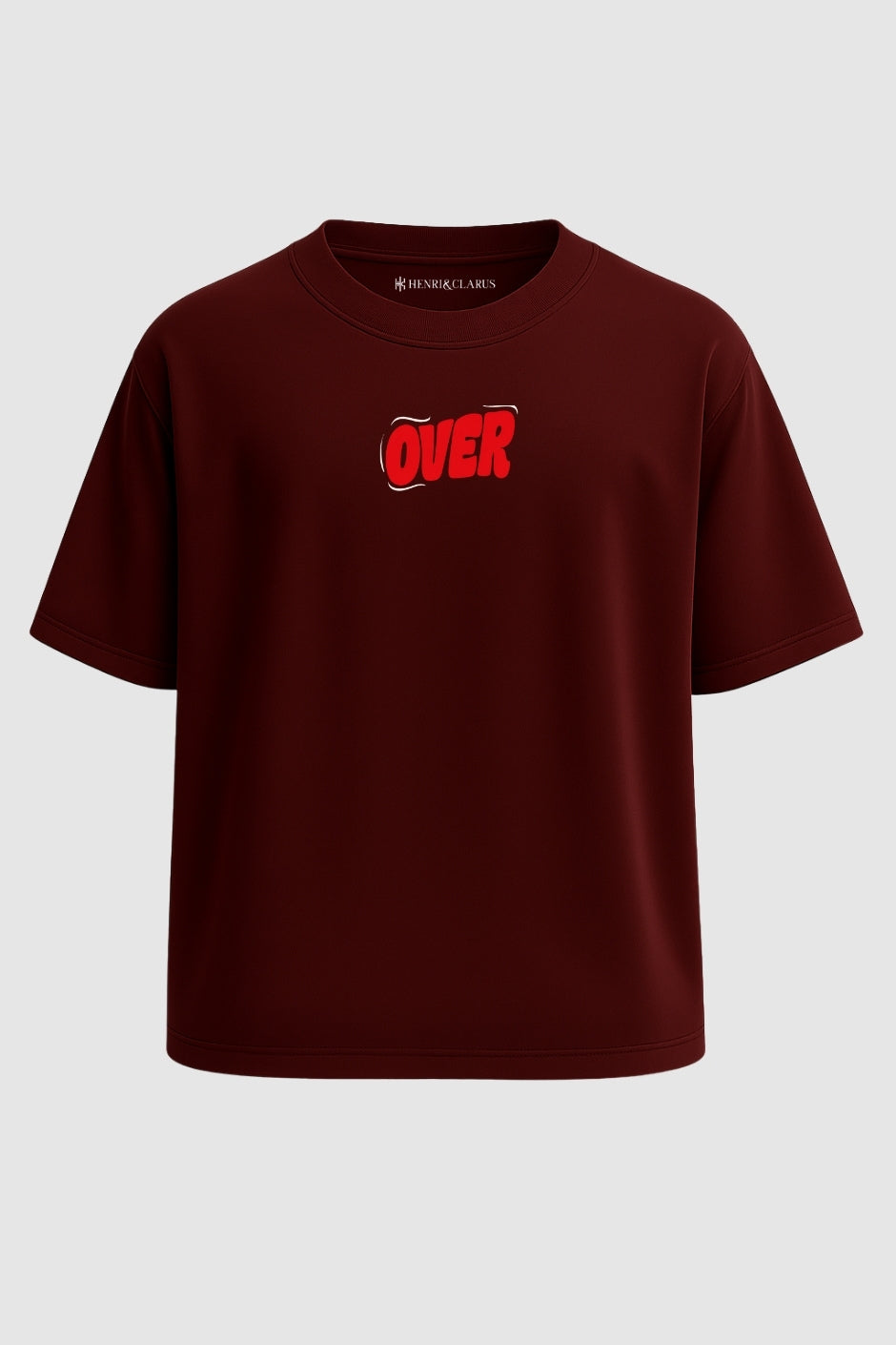 Solve Vibe  Oversized Classic T-Shirt - Maroon