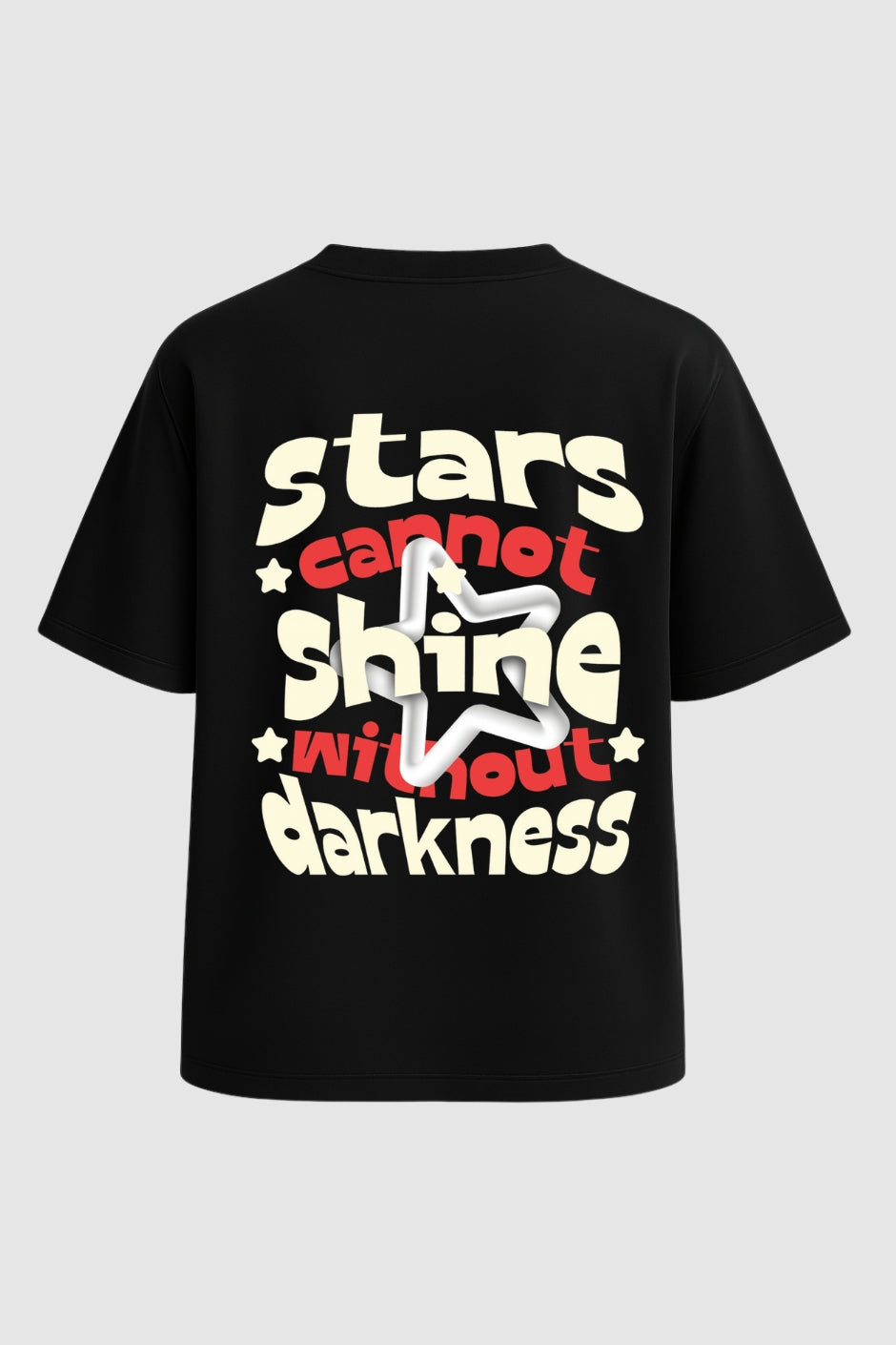 Star born Oversized Classic T-Shirt - Black