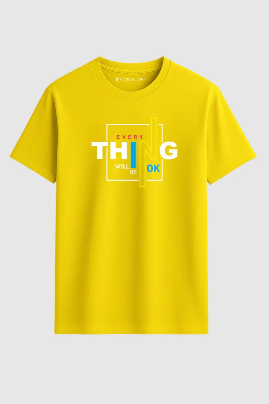 Bright Hope Classic Crew Fit T-Shirt -  New Yellow