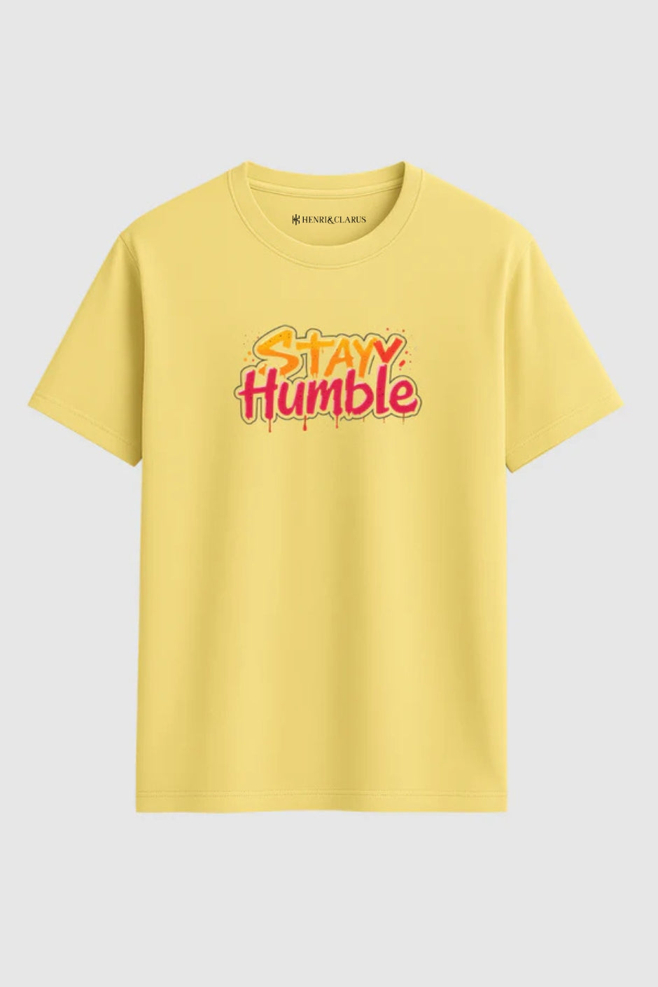 Humble Vibes Classic Crew Fit T-Shirt - Yellow