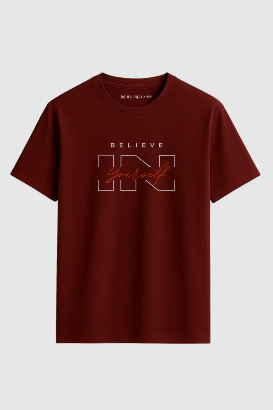 Self Believer Classic Crew Fit T-Shirt - Brick Red