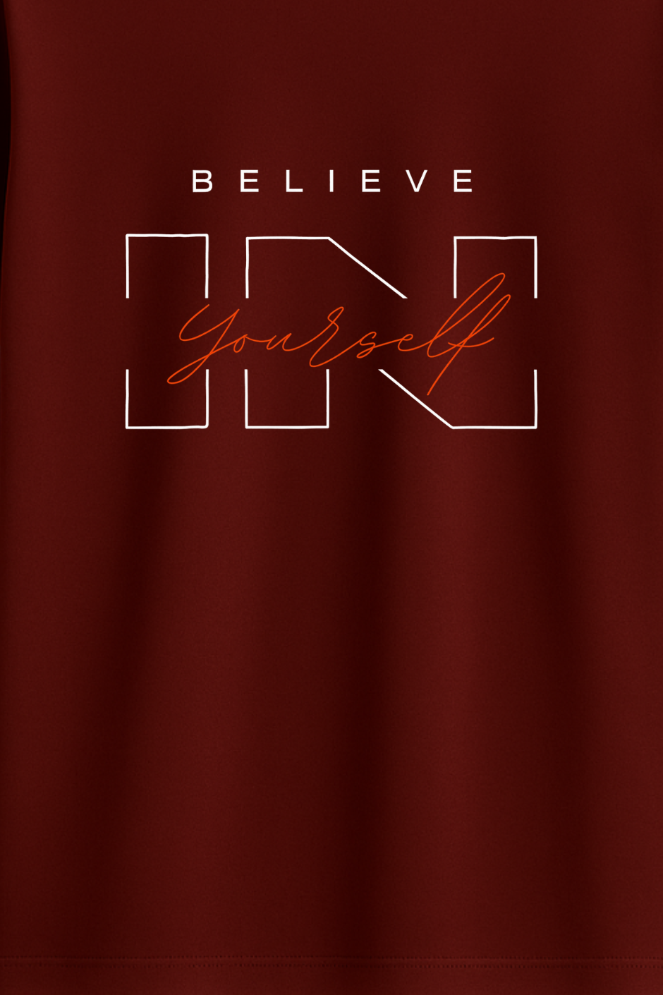 Self Believer Classic Crew Fit T-Shirt - Brick Red