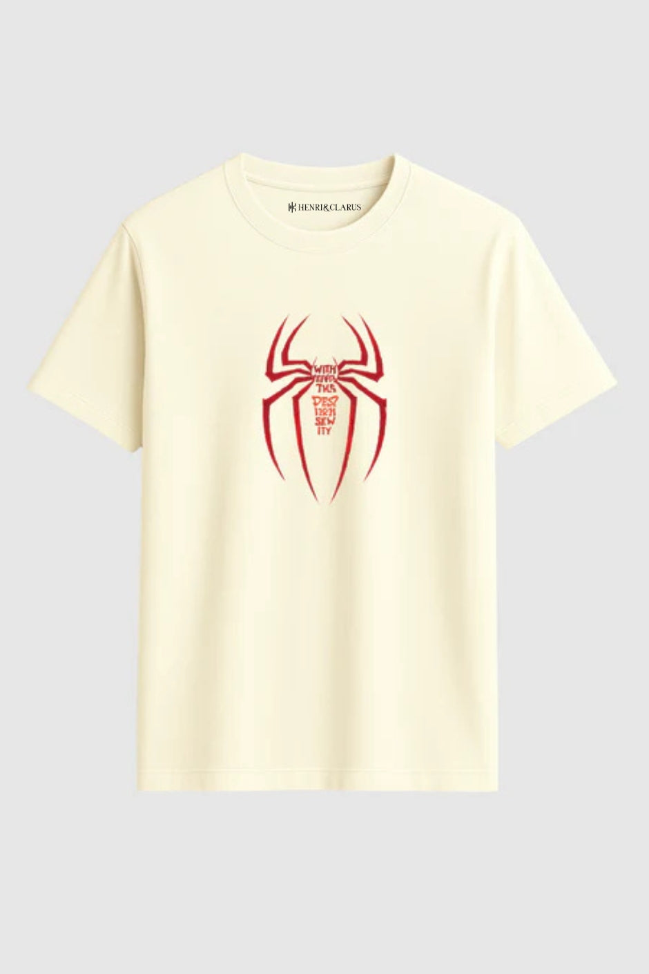 Crimson Web Classic Crew Fit T-Shirt - Off White