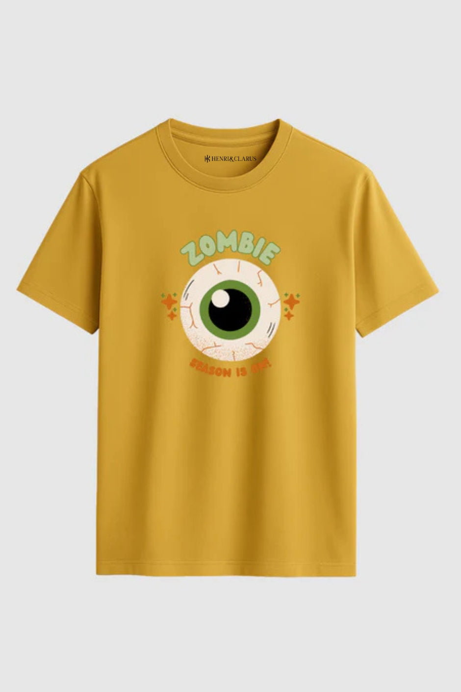 Eye of the Zombie Classic Crew Fit T-Shirt - Beige