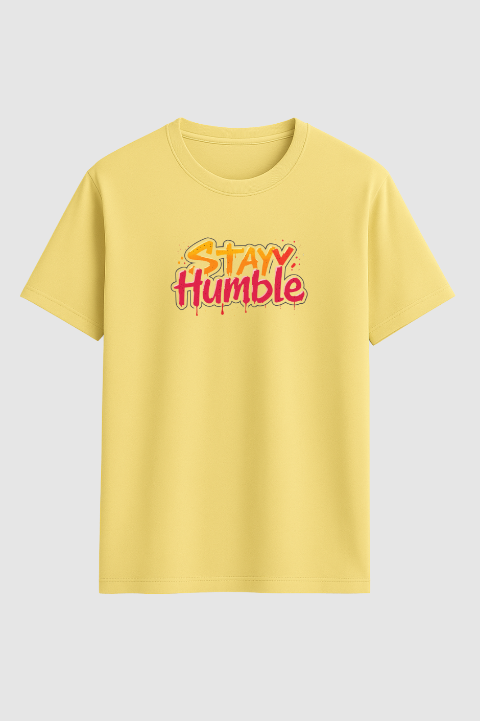 Humble Vibes Classic Crew Fit T-Shirt - Yellow