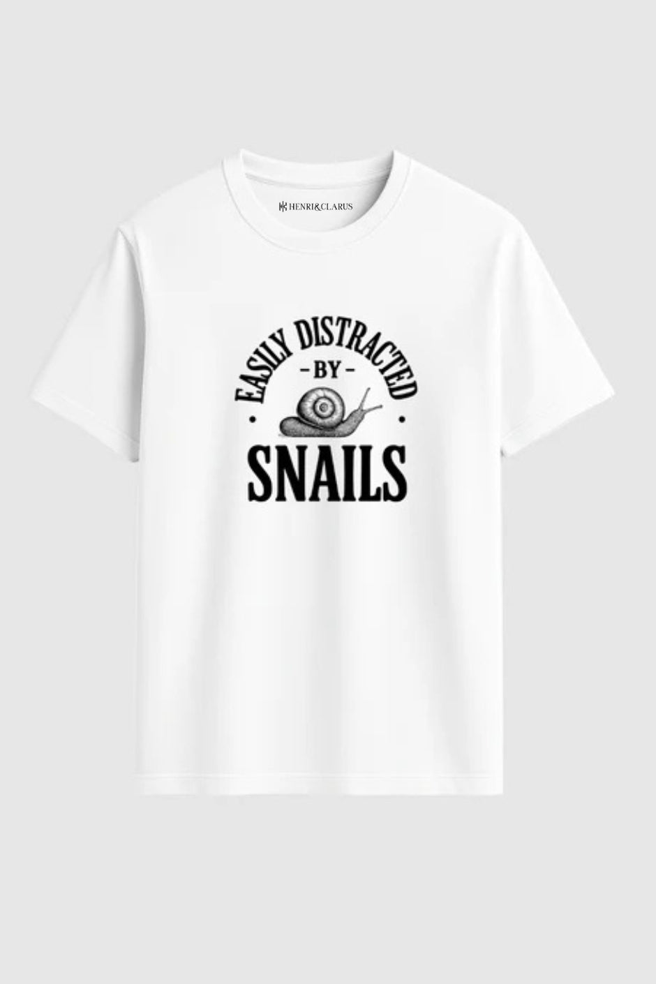 Snail Enthusiast Classic Crew Fit T-Shirt - White