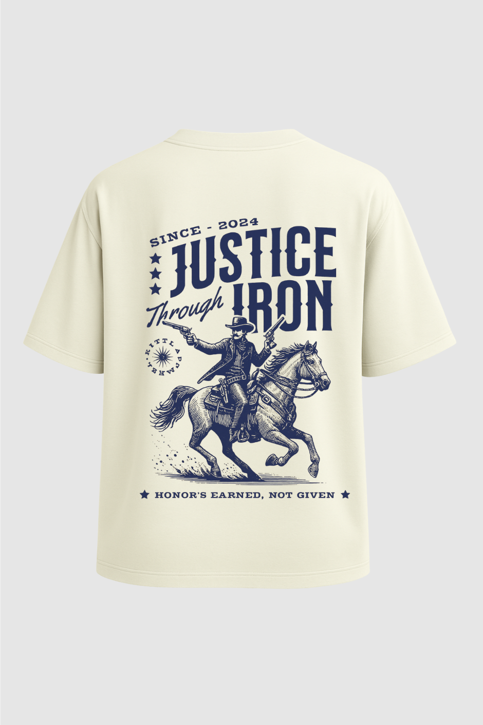 Justice Rider Oversized Classic T-Shirt - Off White