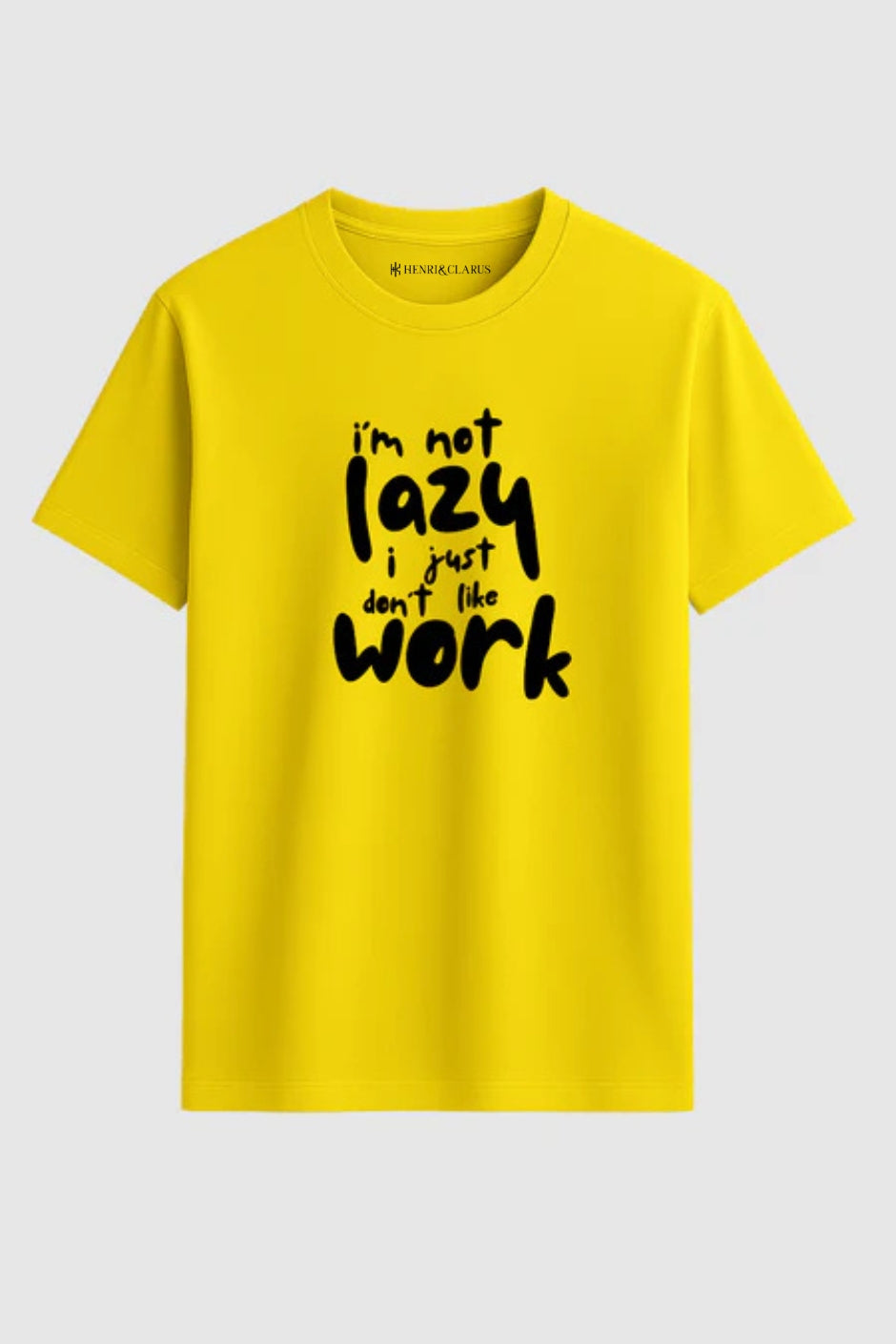 Chill Mode Classic Crew Fit T-Shirt - New Yellow