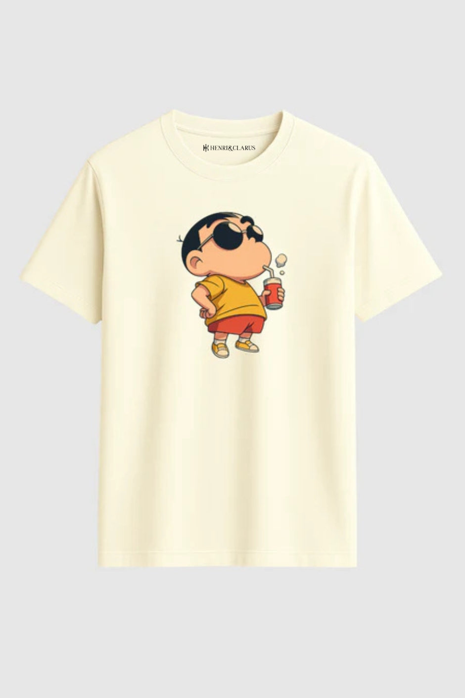 Shinchan Classic Crew Fit T-Shirt - Off White