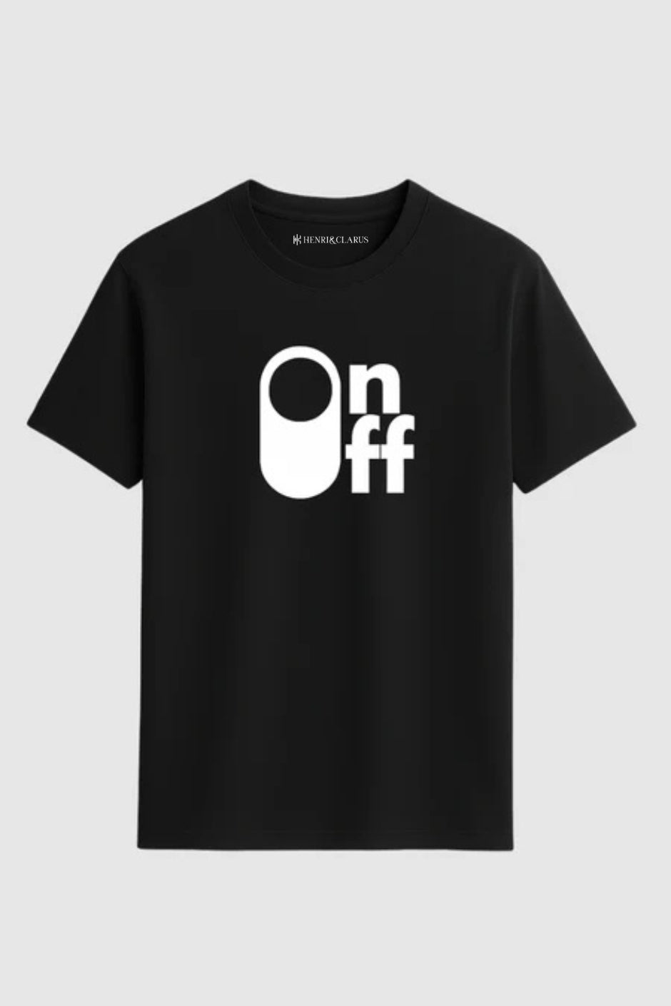 On Off Classic Crew Fit T-Shirt - Black