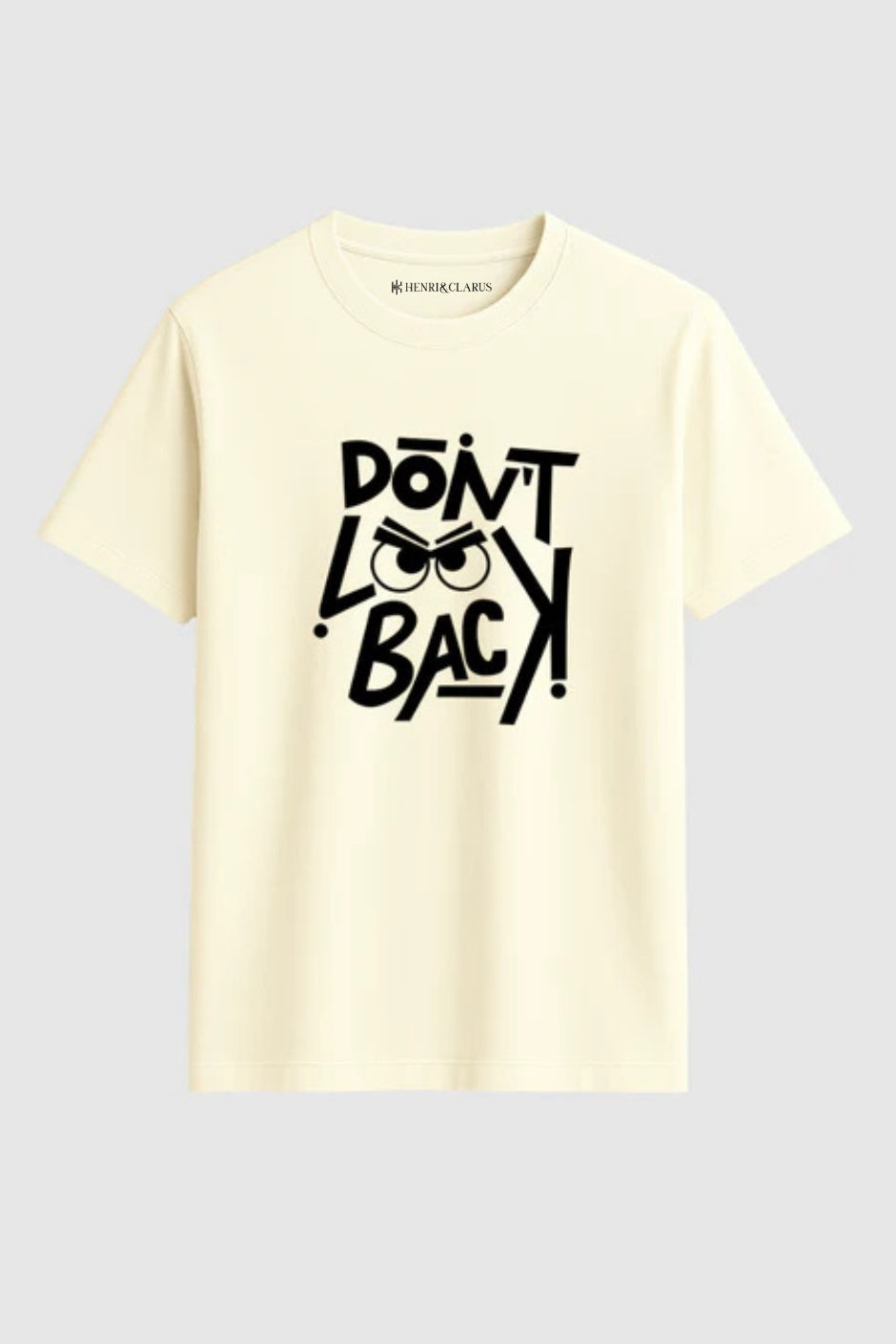 Don't Look Back Classic Crew Fit T-Shirt - Off White