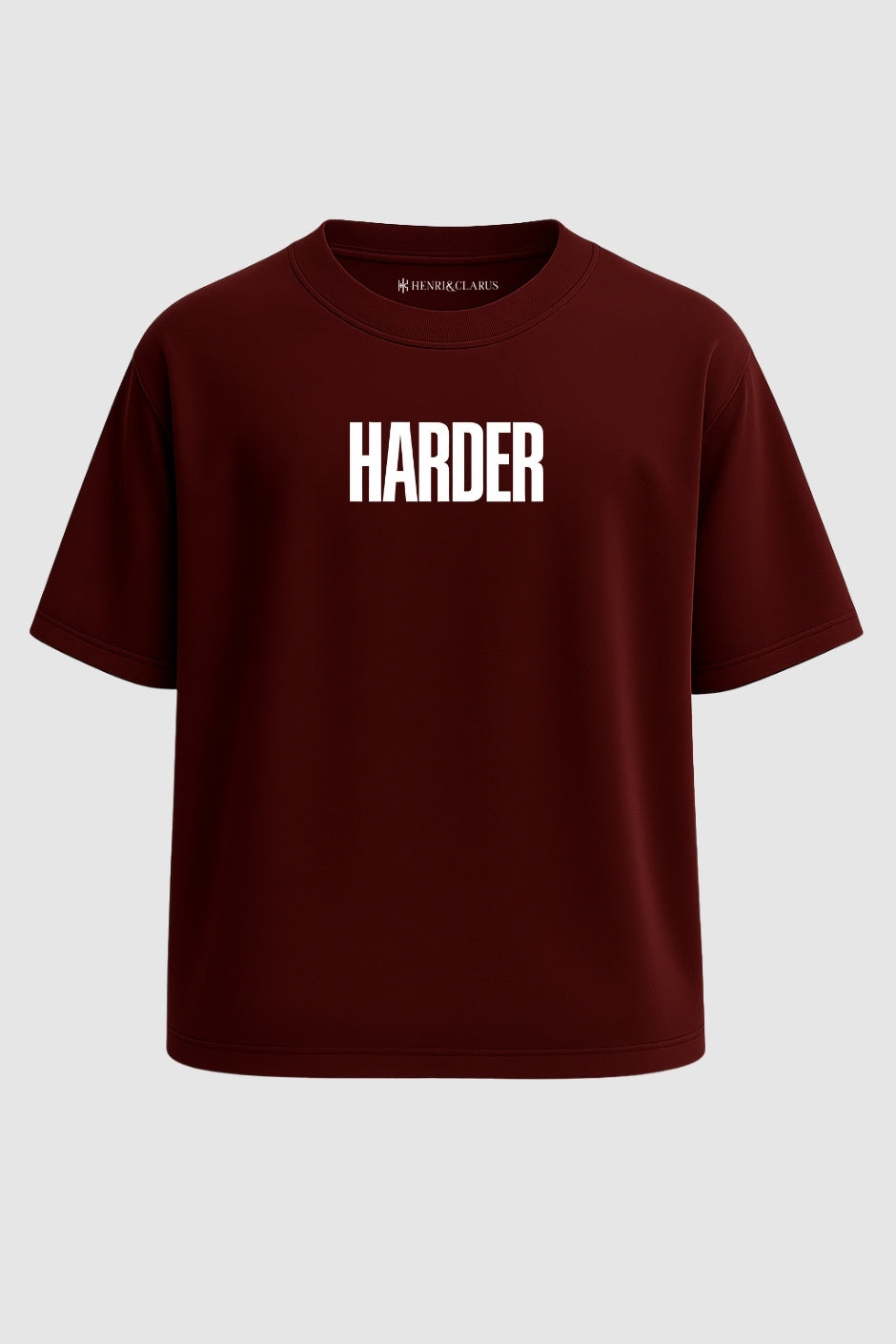 HARDER Oversized Classic T-Shirt -  Maroon