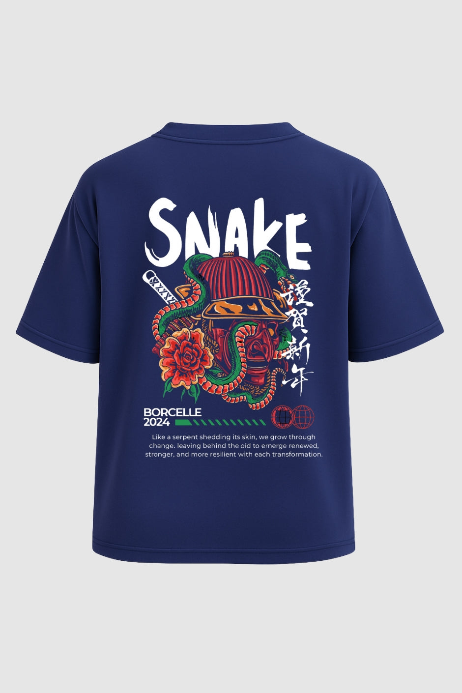 Viper Soul Oversized Classic T-Shirt -  Royal Blue
