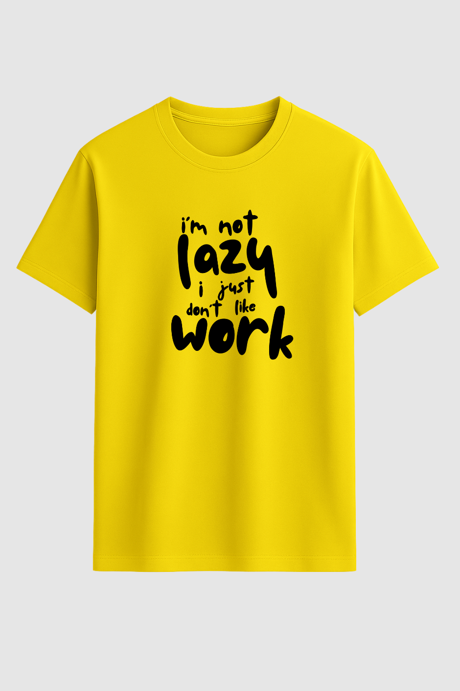 Chill Mode Classic Crew Fit T-Shirt - New Yellow