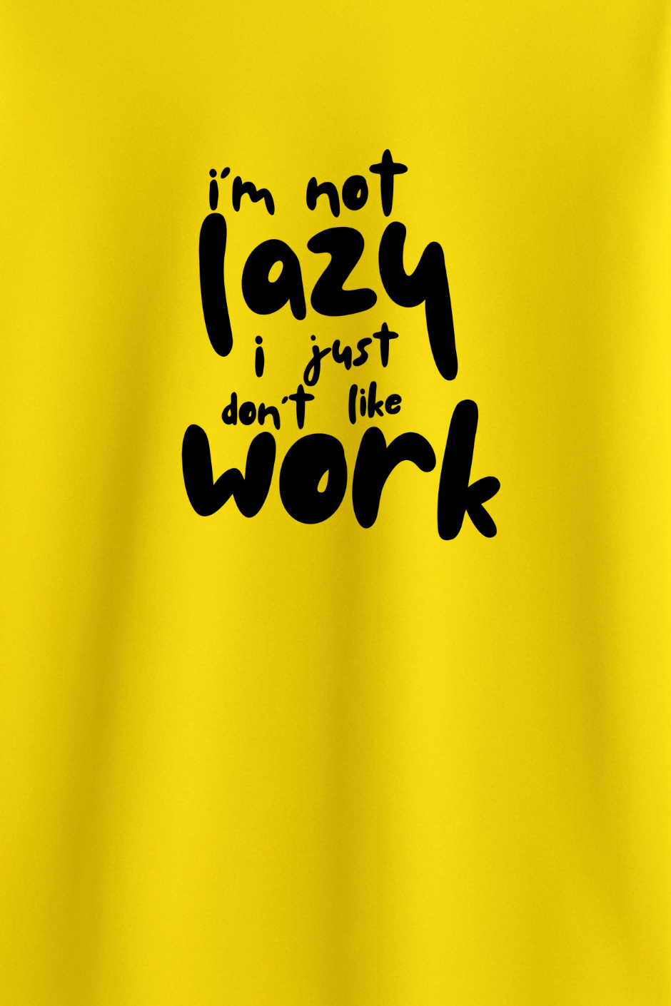 Chill Mode Classic Crew Fit T-Shirt - New Yellow