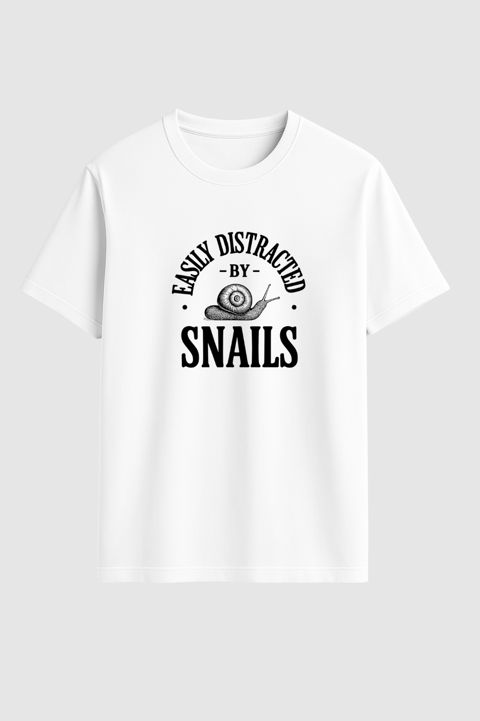 Snail Enthusiast Classic Crew Fit T-Shirt - White