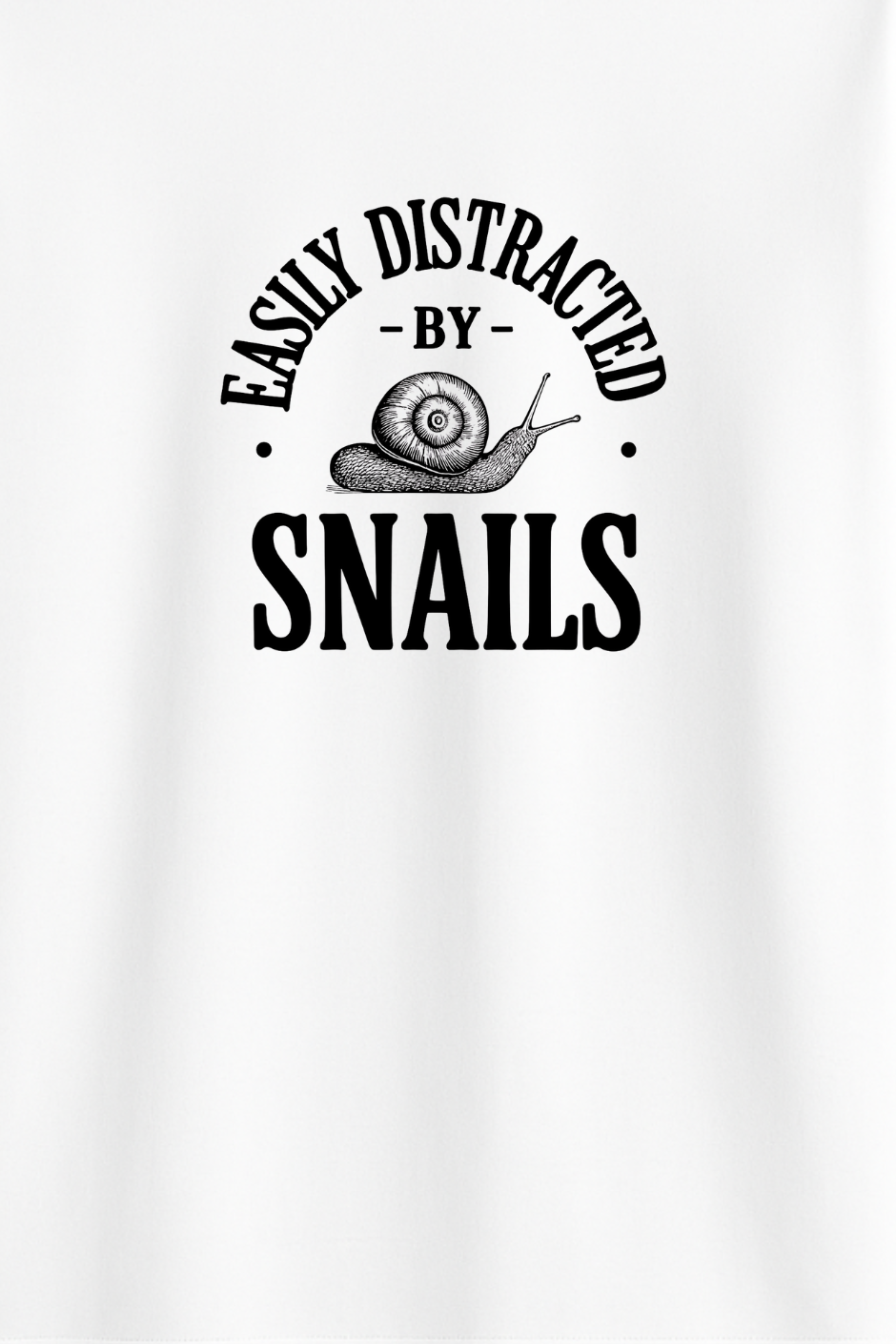Snail Enthusiast Classic Crew Fit T-Shirt - White