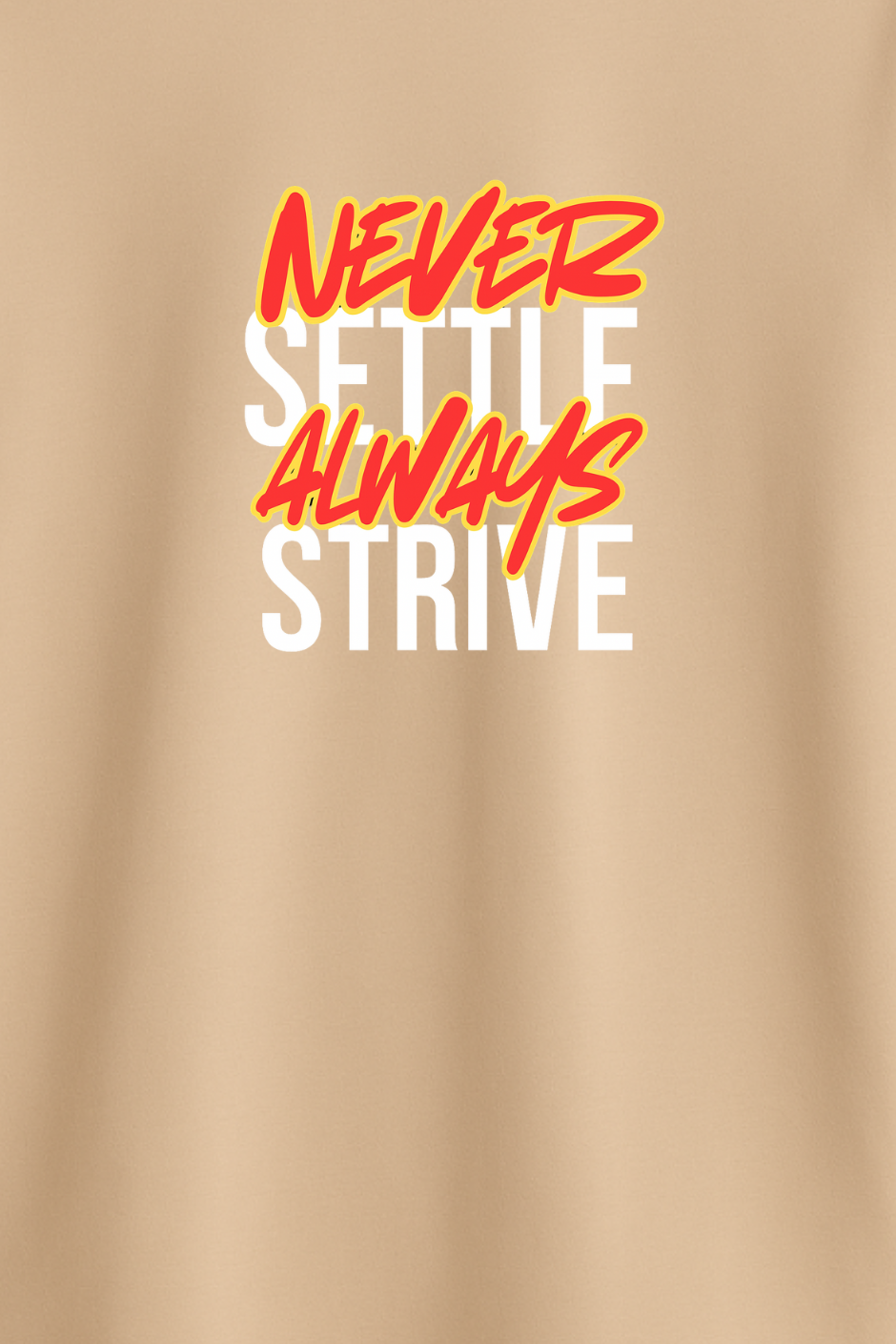 Relentless Drive Classic Crew Fit T-Shirt - Peach