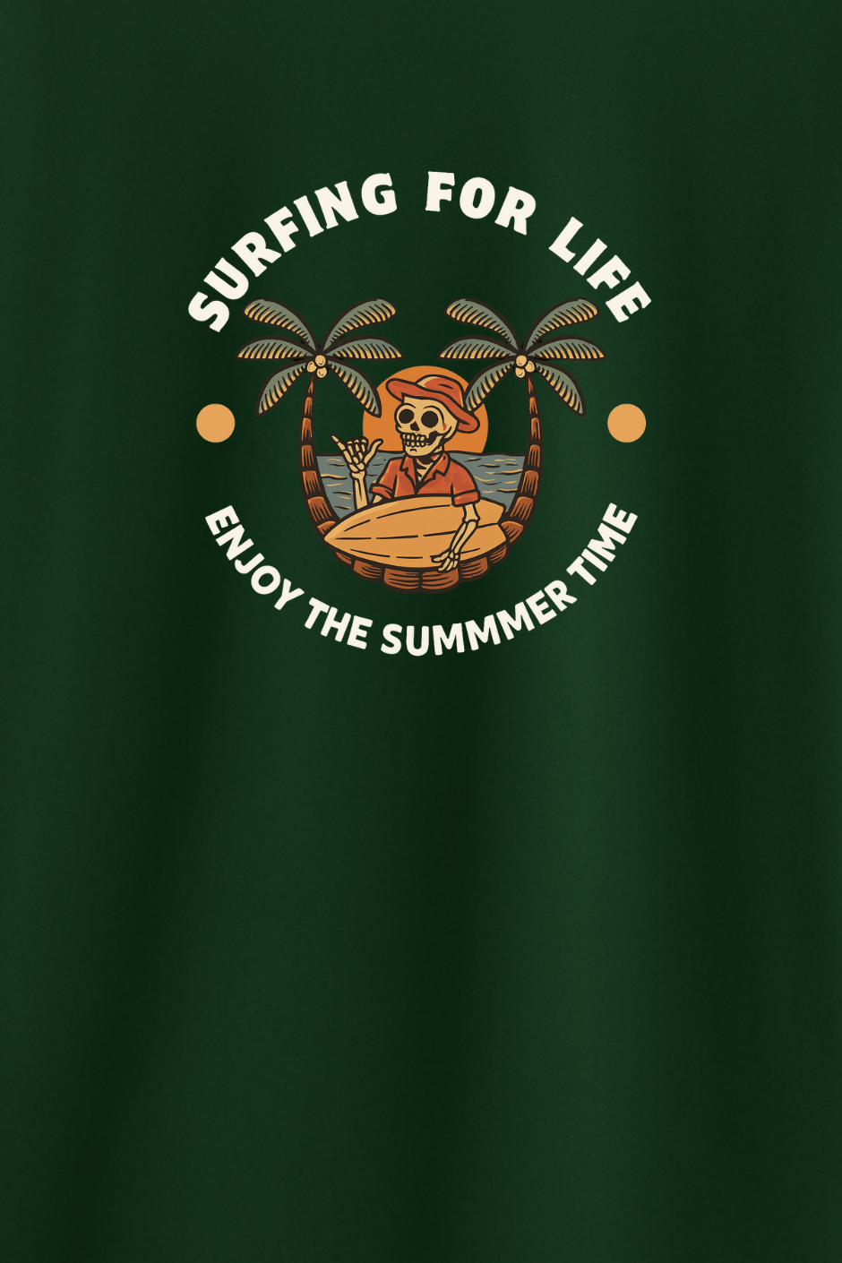 Tropical Ride Classic Crew Fit T-Shirt - Bottle Green