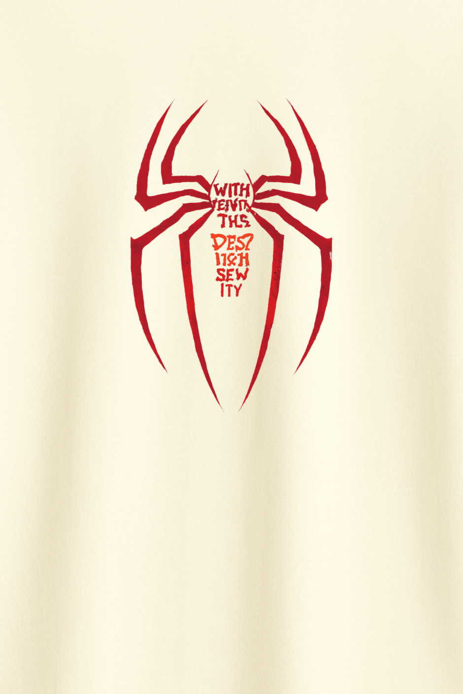 Crimson Web Classic Crew Fit T-Shirt - Off White