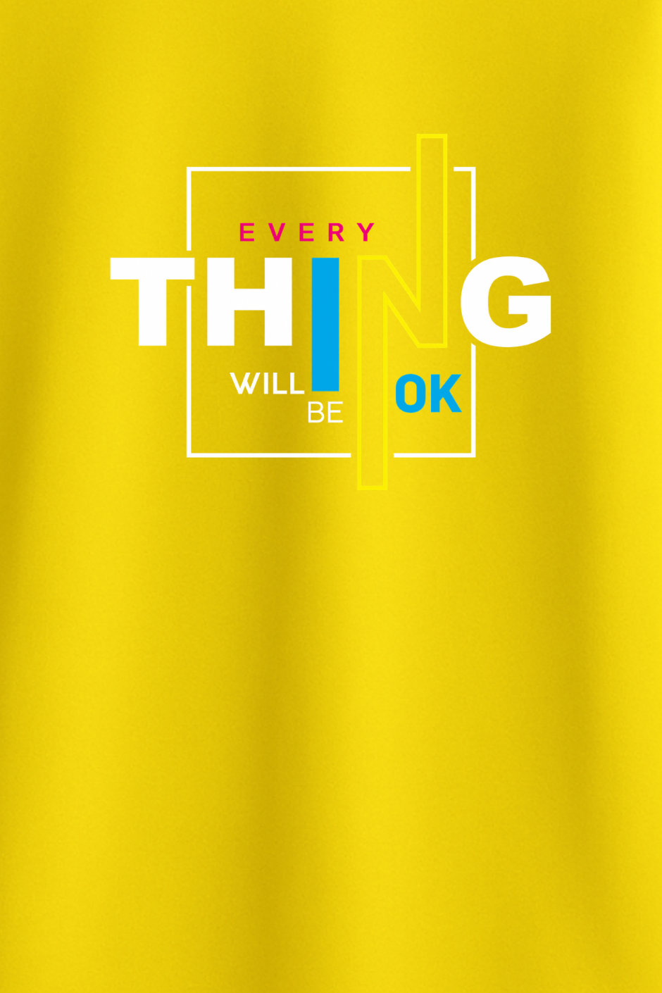 Bright Hope Classic Crew Fit T-Shirt -  New Yellow