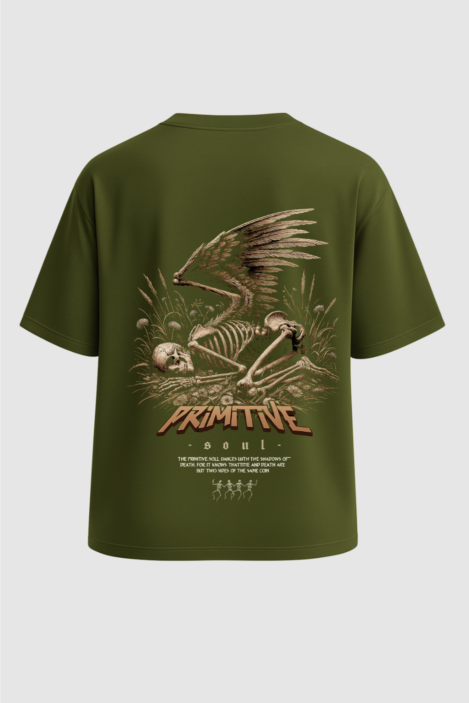 Primitive One Oversized Classic T-Shirt - Olive Green