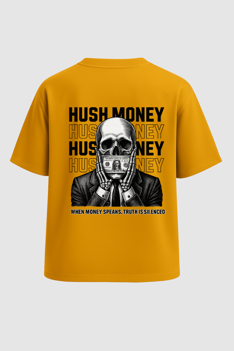 Dead Truth Oversized Classic T-Shirt - Golden Yellow