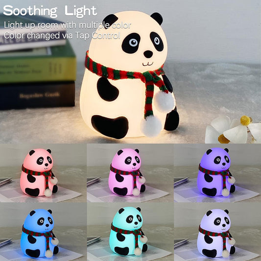 Panda 7-color Led Silicone Touch Lamp