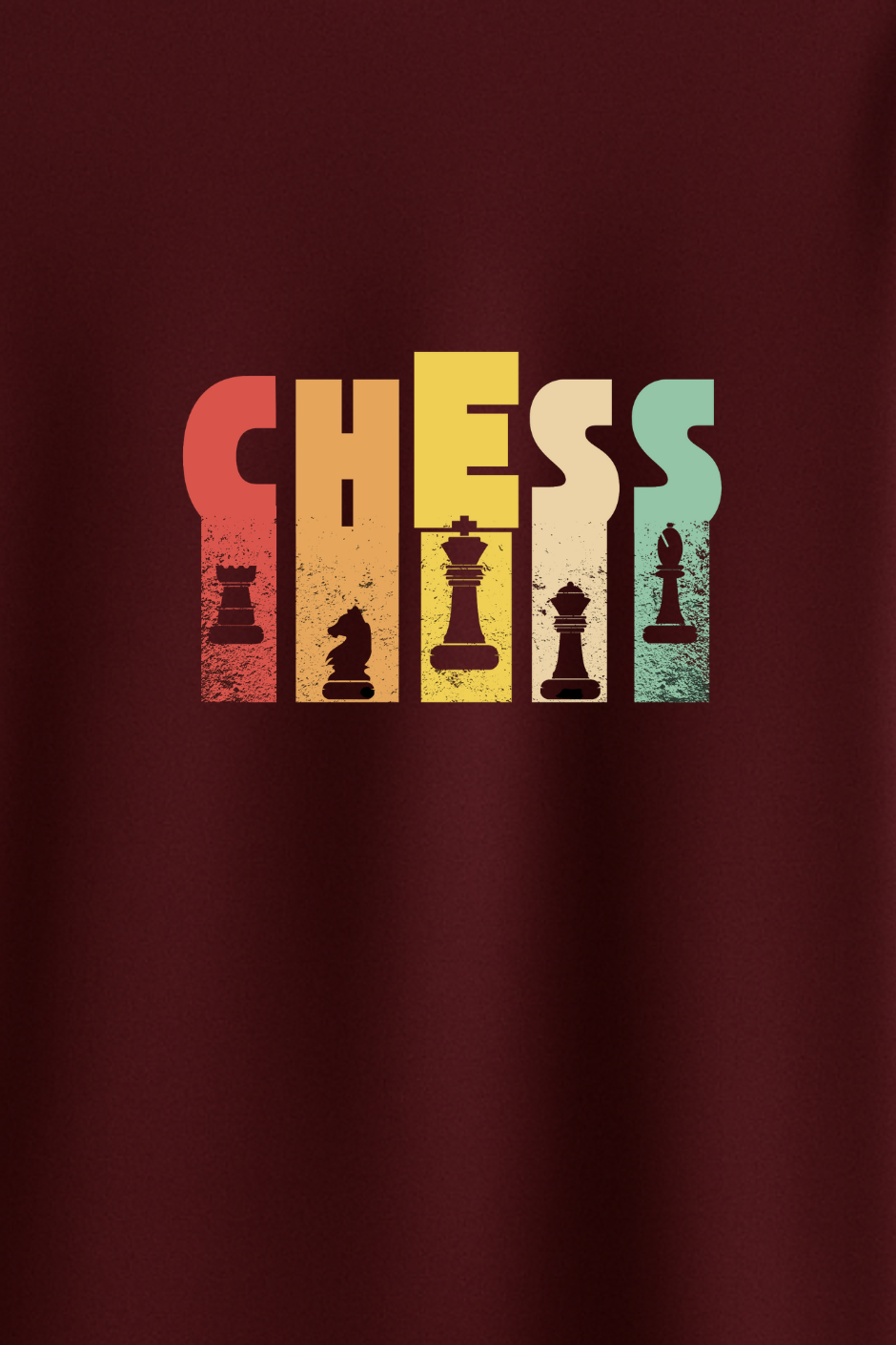 Chess Master Classic Crew Fit T-Shirt - Maroon